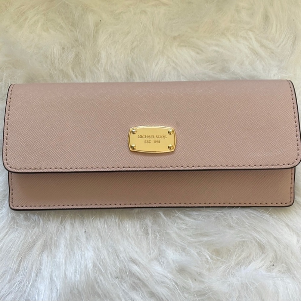 Michael Kors Tan Wallet with Gold Hardware